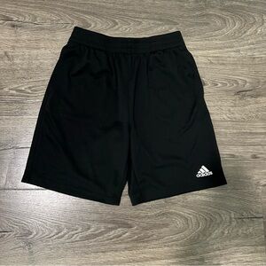 Adidas Boys’ Athletic Shorts Size Large Black Regular Fit Shorts Activewear